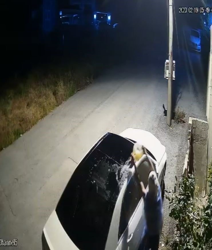 Lüks otomobili filmleri aratmayacak senaryo ile yakan şahıs yakalandı