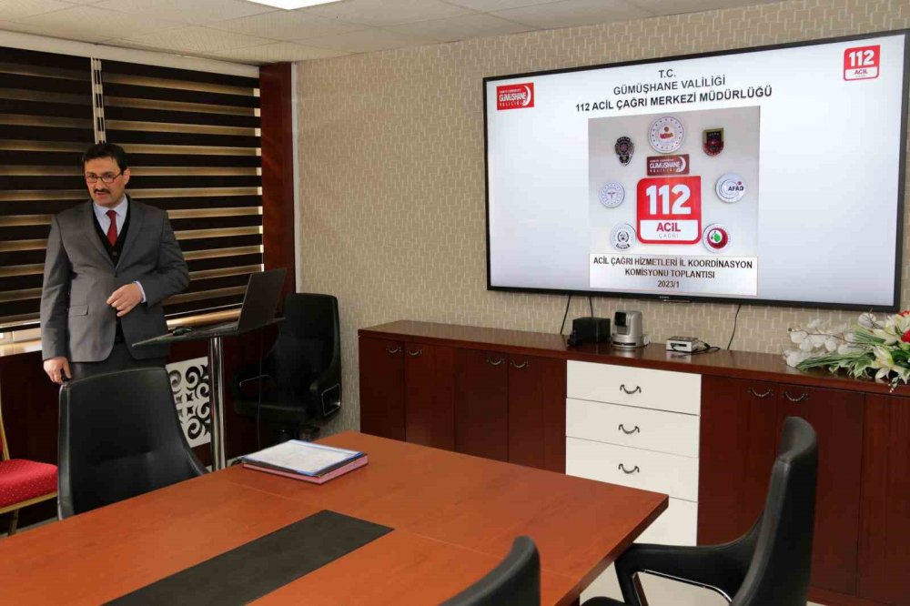 Gümüşhane 112 Acil Çağrı’ya bir yılda gelen çağrı sayısı