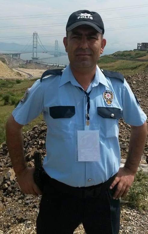 Kocaeli'de kalp krizinden hayatını kaybeden polis memuru için tören