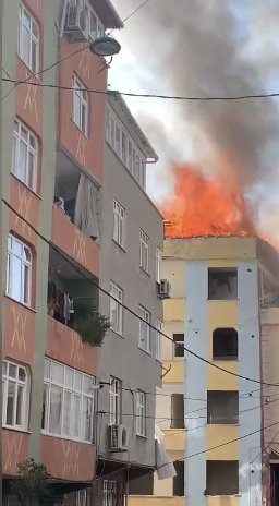 Metruk binada yangın sonrası ceset bulundu