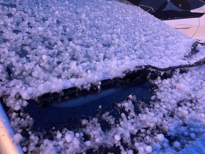 Gaziantep'te sağanak ve dolu etkili oldu