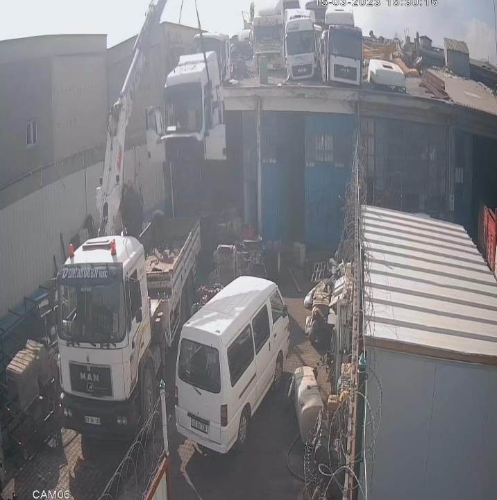 Yurt dışından getirilen hurdalık TIR'ları Konya'da parçalayıp, satmaya çalışmışlar