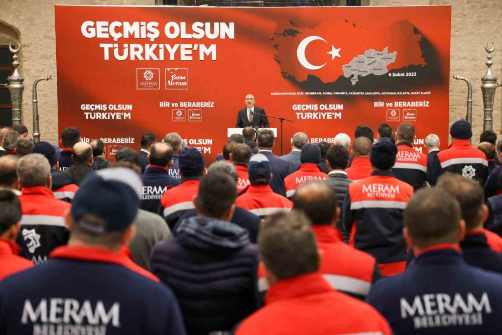 Konya'da deprem bölgesinde görevli personele Kavuş’tan teşekkür