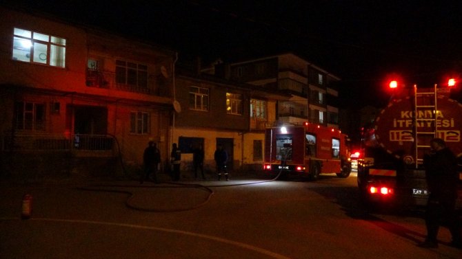 Konya'da müstakil evde korkutan yangın