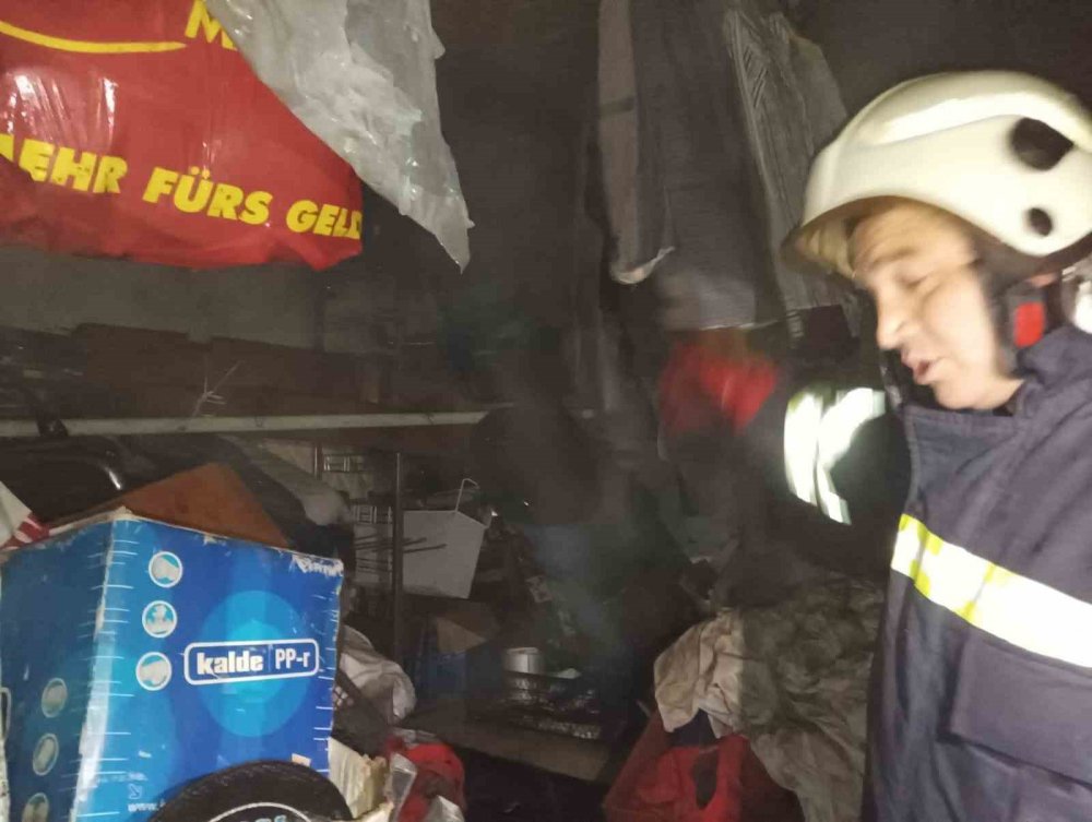 Depoda yangın çıktı