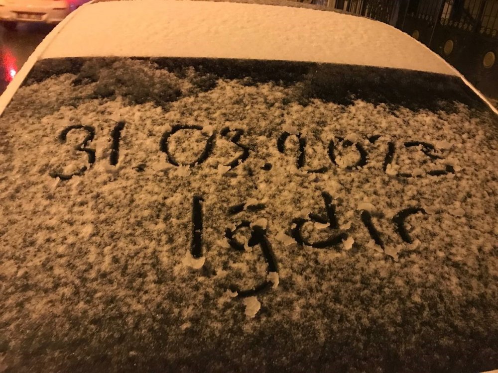 Nisan ayında kar etkili oluyor