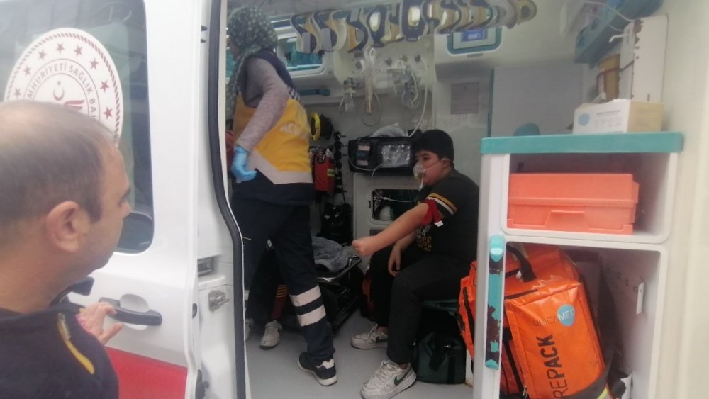 5 katlı binada yangın paniği