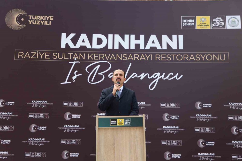 Konya'nın ilçesinde Raziye Sultan Hanı restorasyonu başladı