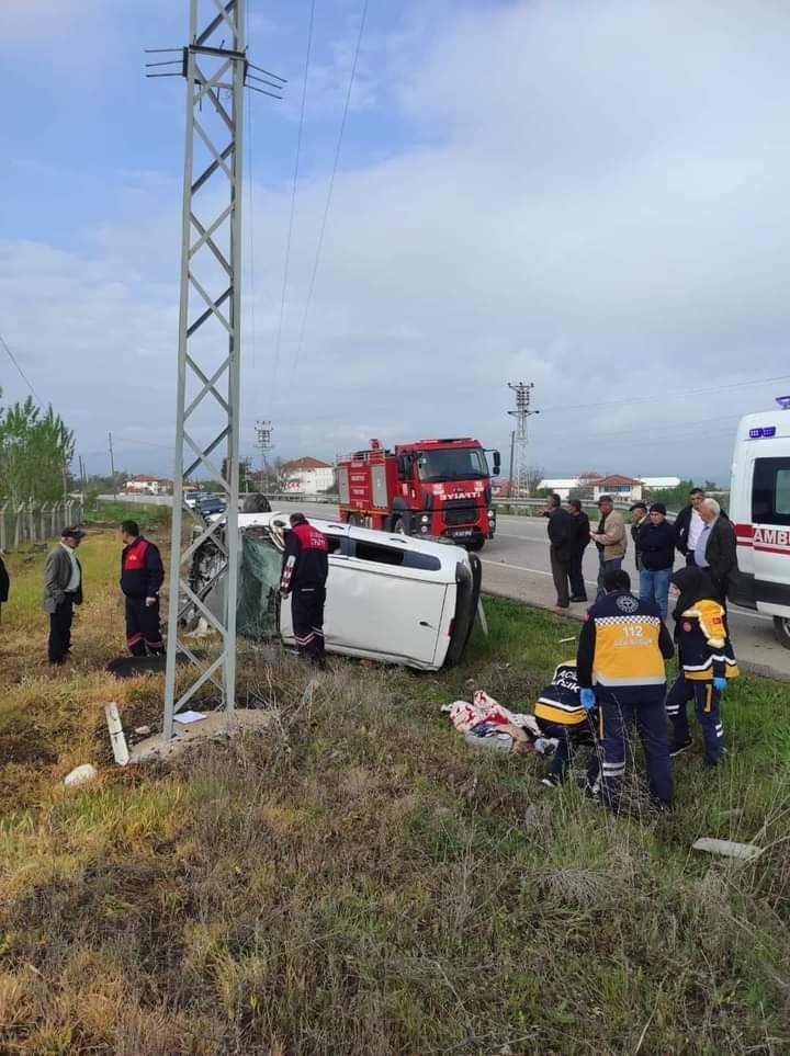 Otomobil takla attı, sürücü hayatını kaybetti