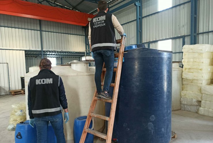 30 ton sahte etil alkol ele geçirildi