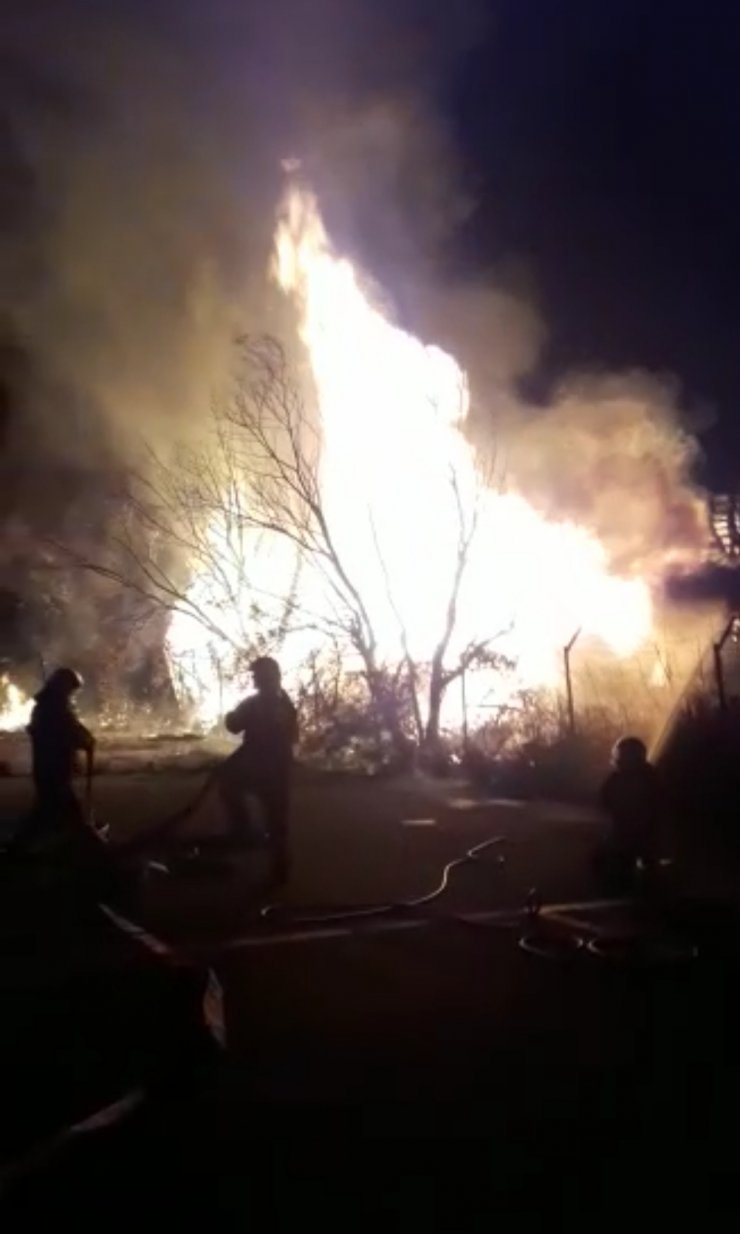 Depo alev alev yandı