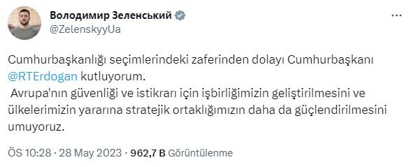 Cumhurbaşkanı Erdoğan’a dünyadan tebrik