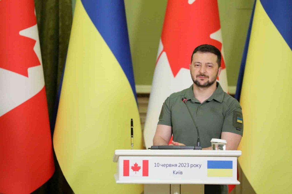 Zelenskiy ve Trudeau Kiev’de bir araya geldi