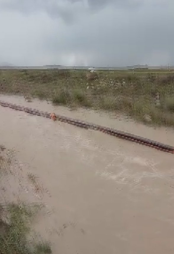 Konya'da ekili araziler su altında kaldı