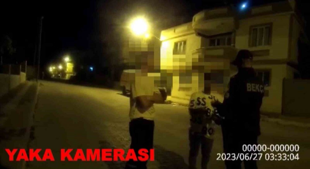 Bekçiler asayiş uygulaması yaptı