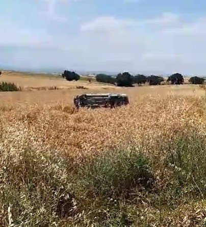 Edirne’de buğday tarlasına sürüklenerek takla atan araçtaki 2 kişi öldü