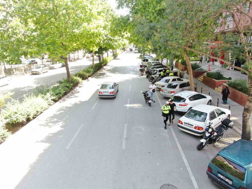 Konya motosiklet sürücüsünden pes dedirten savunma