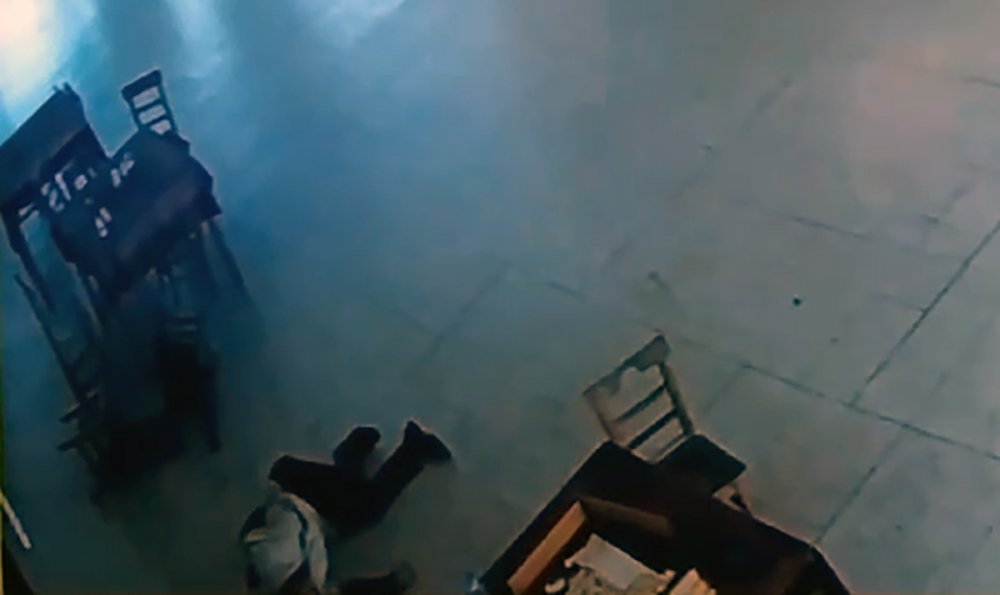 Otogar değnekçisinin öldürülme anı kamerada