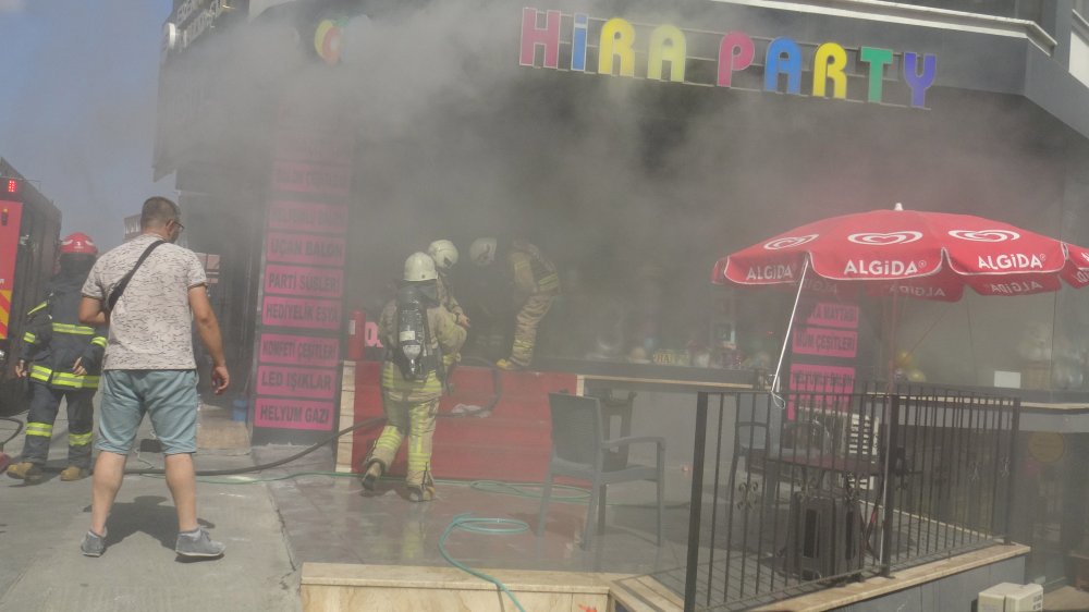 İşyerinde korkutan yangın