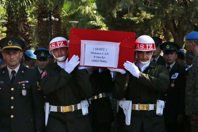 Şehit Piyade Sözleşmeli Er Mehmet Can son yolculuğuna uğurlandı