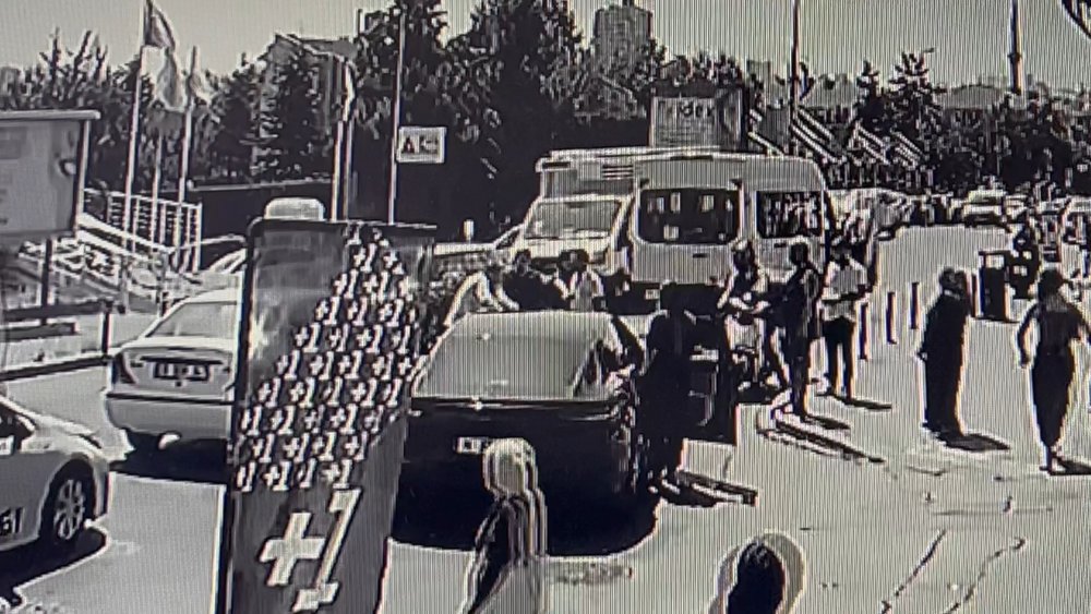 Beşiktaşlı futbolcu Umut Meraş'ın yaptığı kaza kamerada