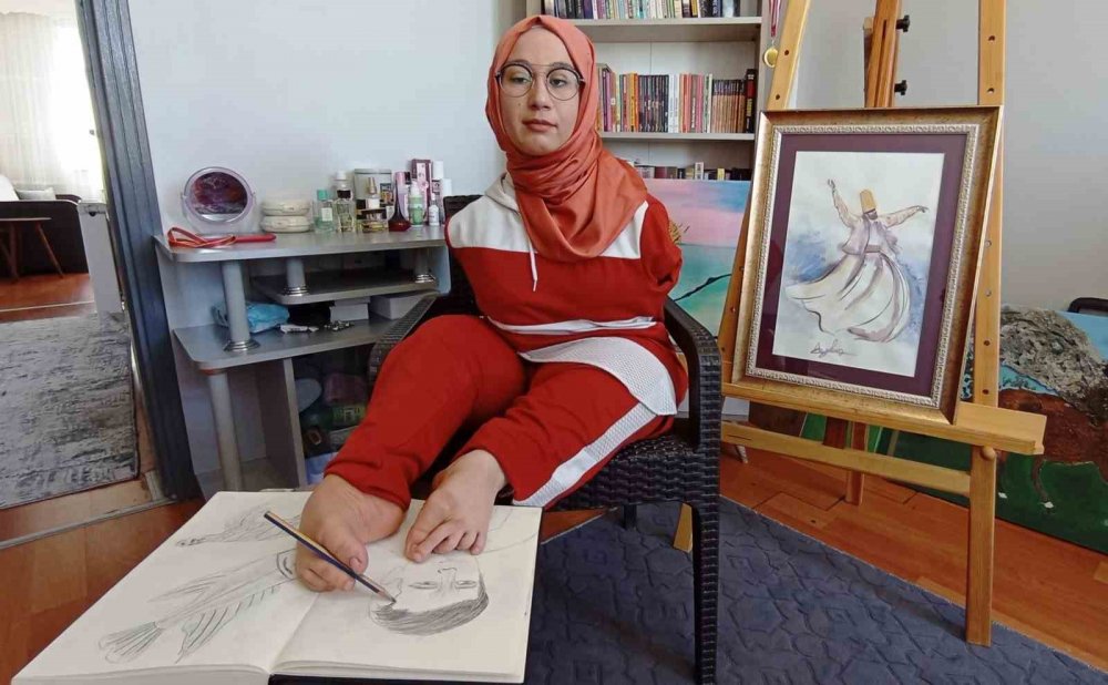 Konyalı genç kız azmiyle örnek oluyor