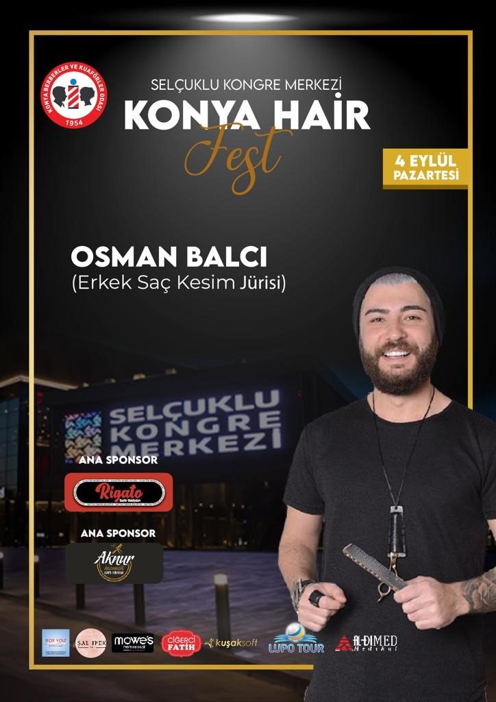 Ünlü kuaför ’Konya Hair Fest’de ücretsiz eğitim verecek