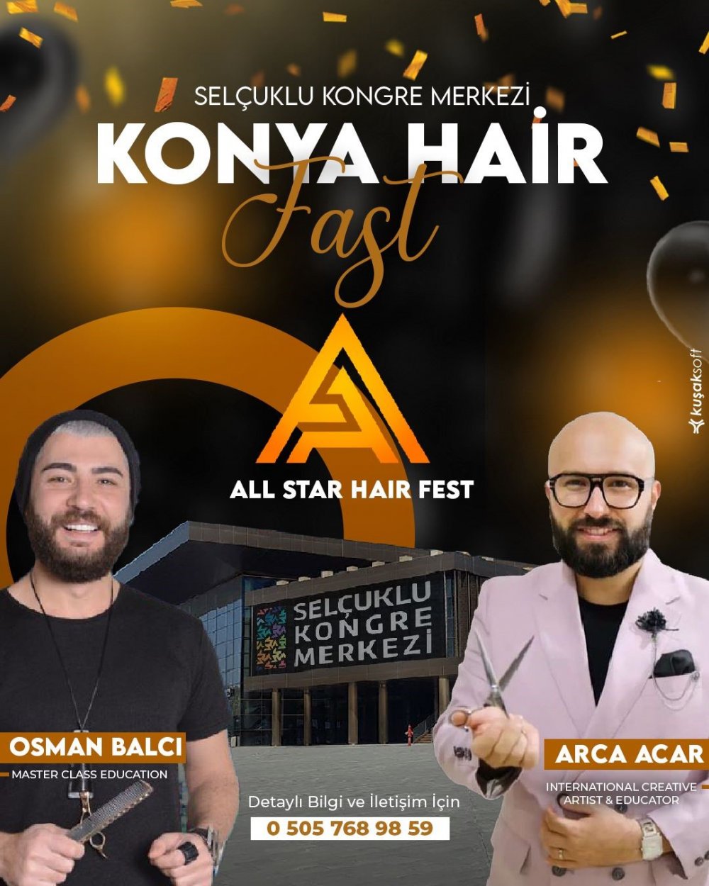Ünlü kuaför ’Konya Hair Fest’de ücretsiz eğitim verecek