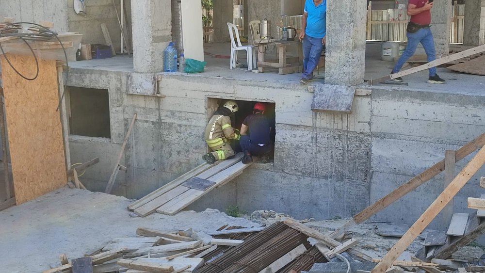 İnşaat boşluğunda feci ölüm