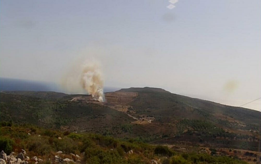 Çöplükte çıkan yangın ormana sıçradı