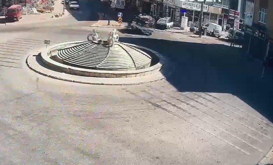 Konya'da bisikletli çocuk tehlikesi