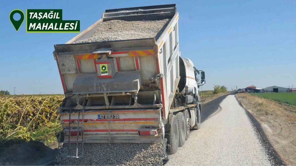 Konya Ereğli'de asfalt çalışmaları sürüyor