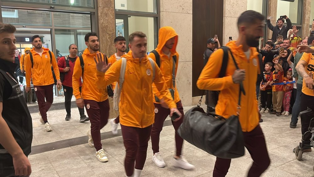 Galatasaray kafilesi, Rize’ye geldi