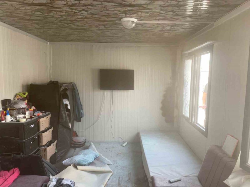 Konya 1. Etap Konteyner Kent'te yangın!