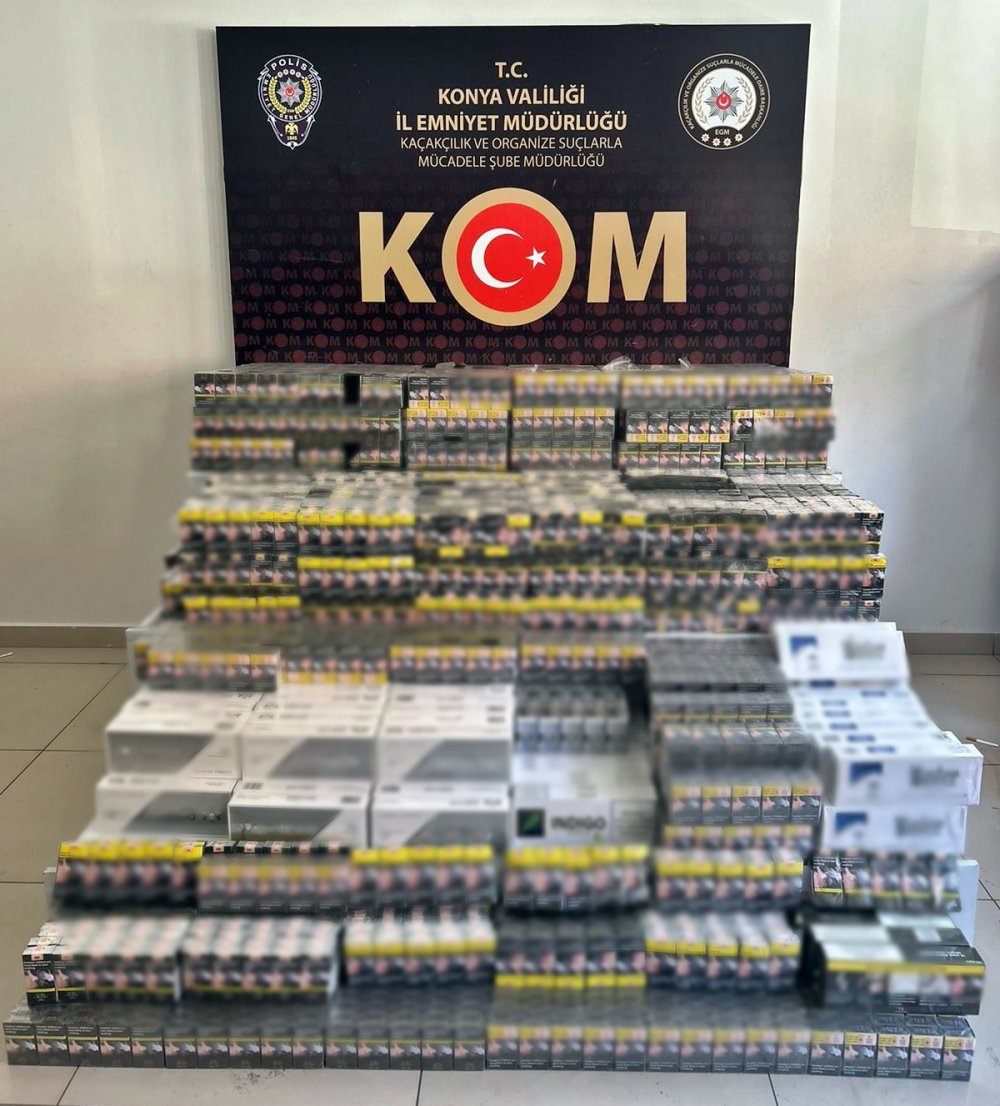 Konya'da merkezde kaçakçılık operasyonları... 10 gözaltı