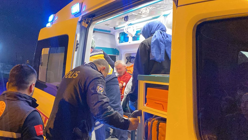 Kayseri'de dini nikahlı eşini darbedip, kamyonetle kaçarken kazada yaralandı