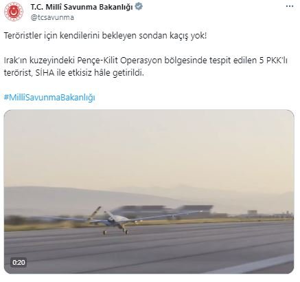 Pençe-Kilit bölgesinde 5 PKK'lı etkisiz hale getirildi