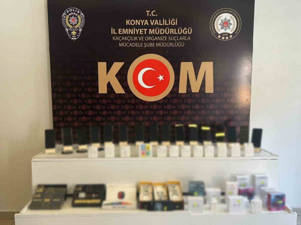 Konya polisinden kaçakçılara geçit yok! 3 milyon liralık operasyon