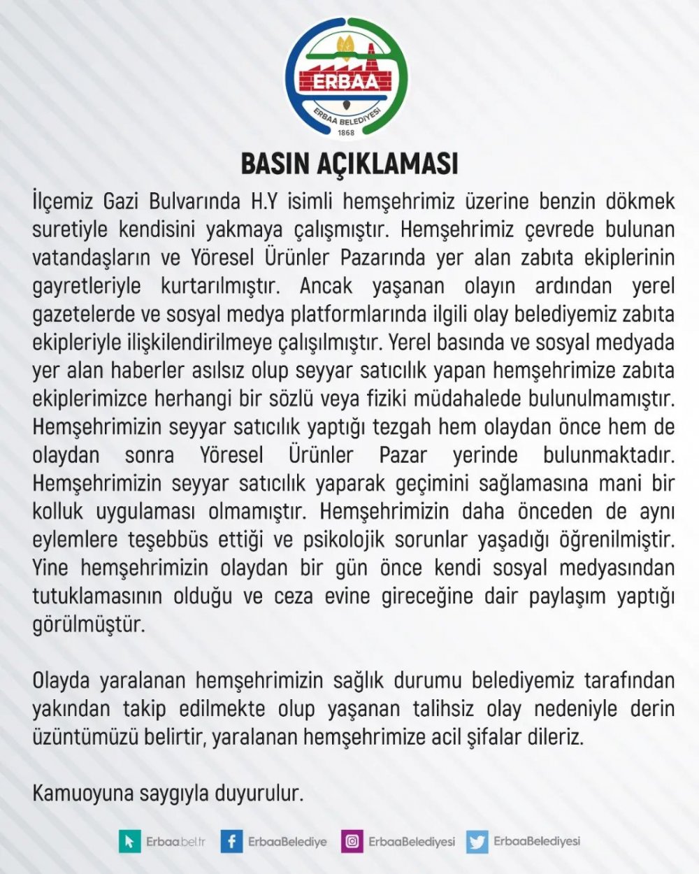 Üzerine benzin döküp kendini ateşe verdi!