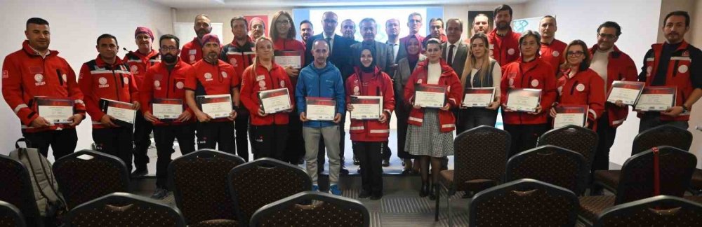 Konya İl Milli Eğitim'e MEVKA desteği ile arama kurtarma eğitimi verildi