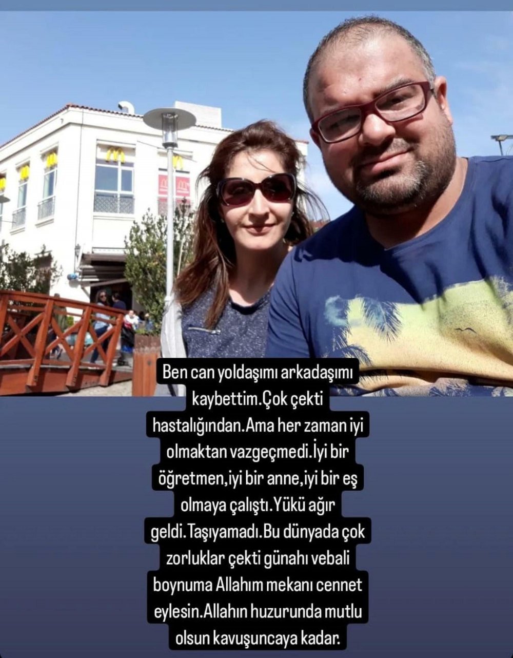 Pencereden düşüp ölen Meltem öğretmenin eşinden paylaşım