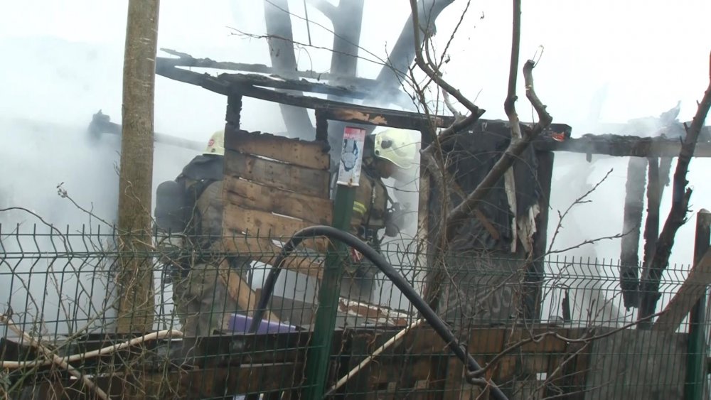 Ahırdaki sobadan yangın çıktı: 8 koyun telef oldu