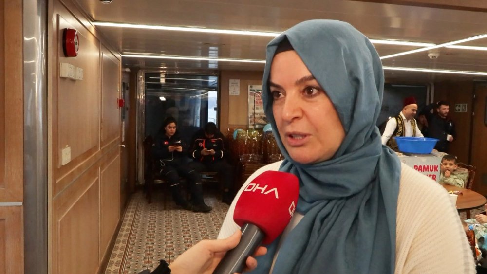 Gazzeli çocuklar boğaz turu yaptı