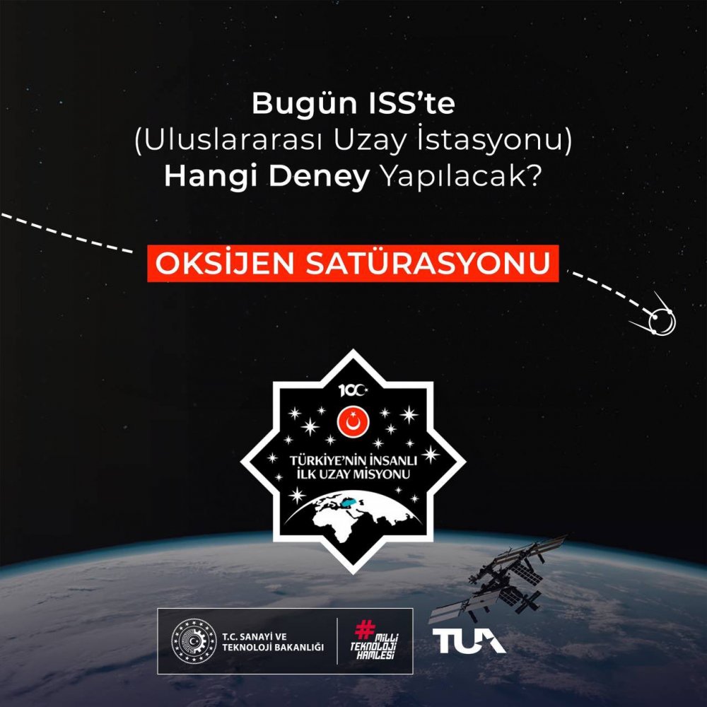 Alper Gezeravcı'dan ISS'de 6'ncı deney