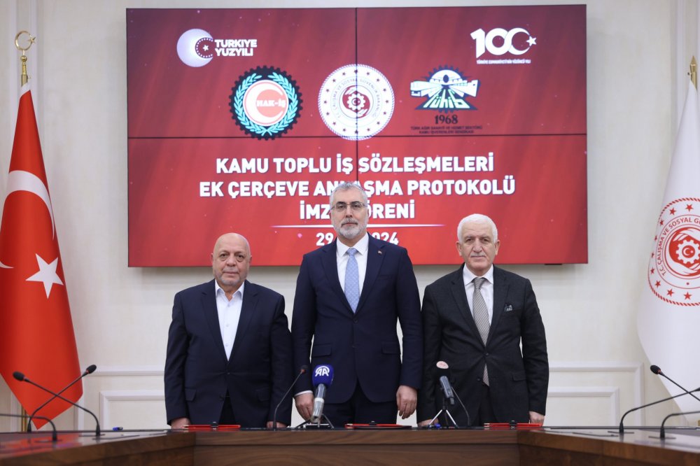 "Kamu Toplu İş Sözleşmeleri Ek Çerçeve Anlaşma Protokolü" imzalandı