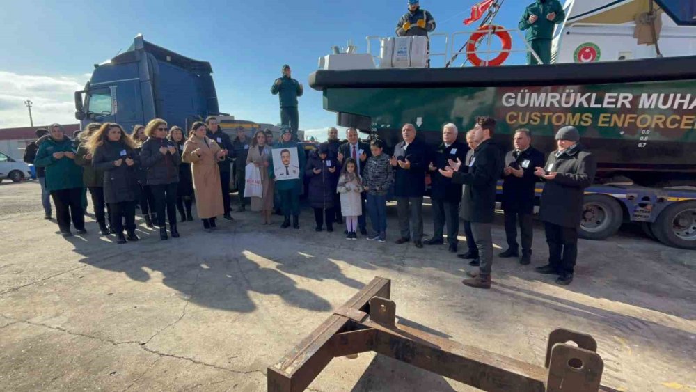 Konyalı şehit gümrük muhafaza memurunun adını taşıyan bot denize indirildi