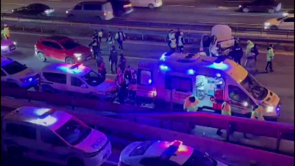 TEM Otoyolu’nda karşıya geçmeye çalışan köpek, zincirleme kazaya neden oldu: 12 yaralı