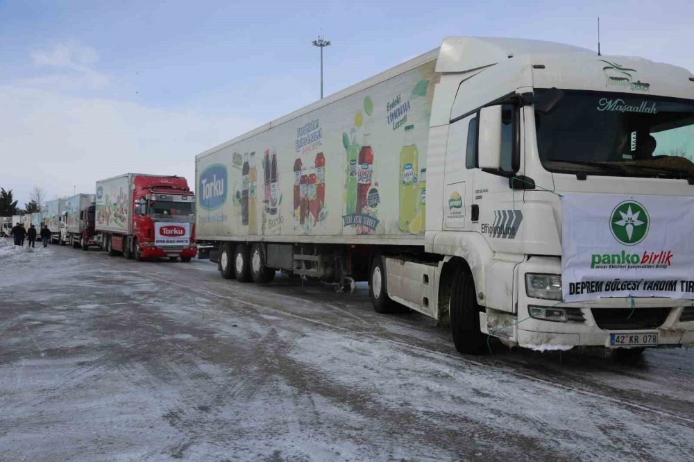 Konya Şeker deprem bölgesi için seferber oldu
