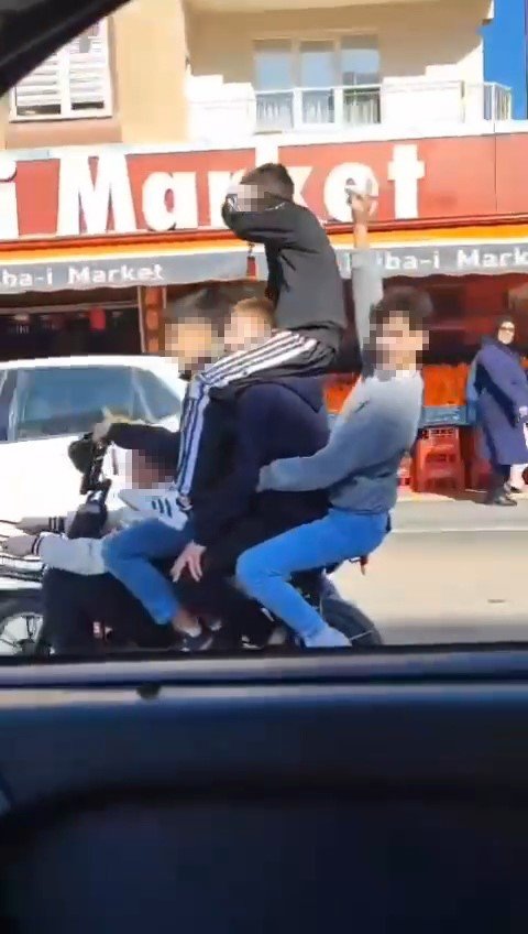 Görüntüler hayrete düşürdü! Bir garip yolculuk