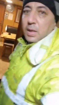 Batan Batuhan A isimli gemide yaşadığı dehşeti kayda alıp eşine gönderdi